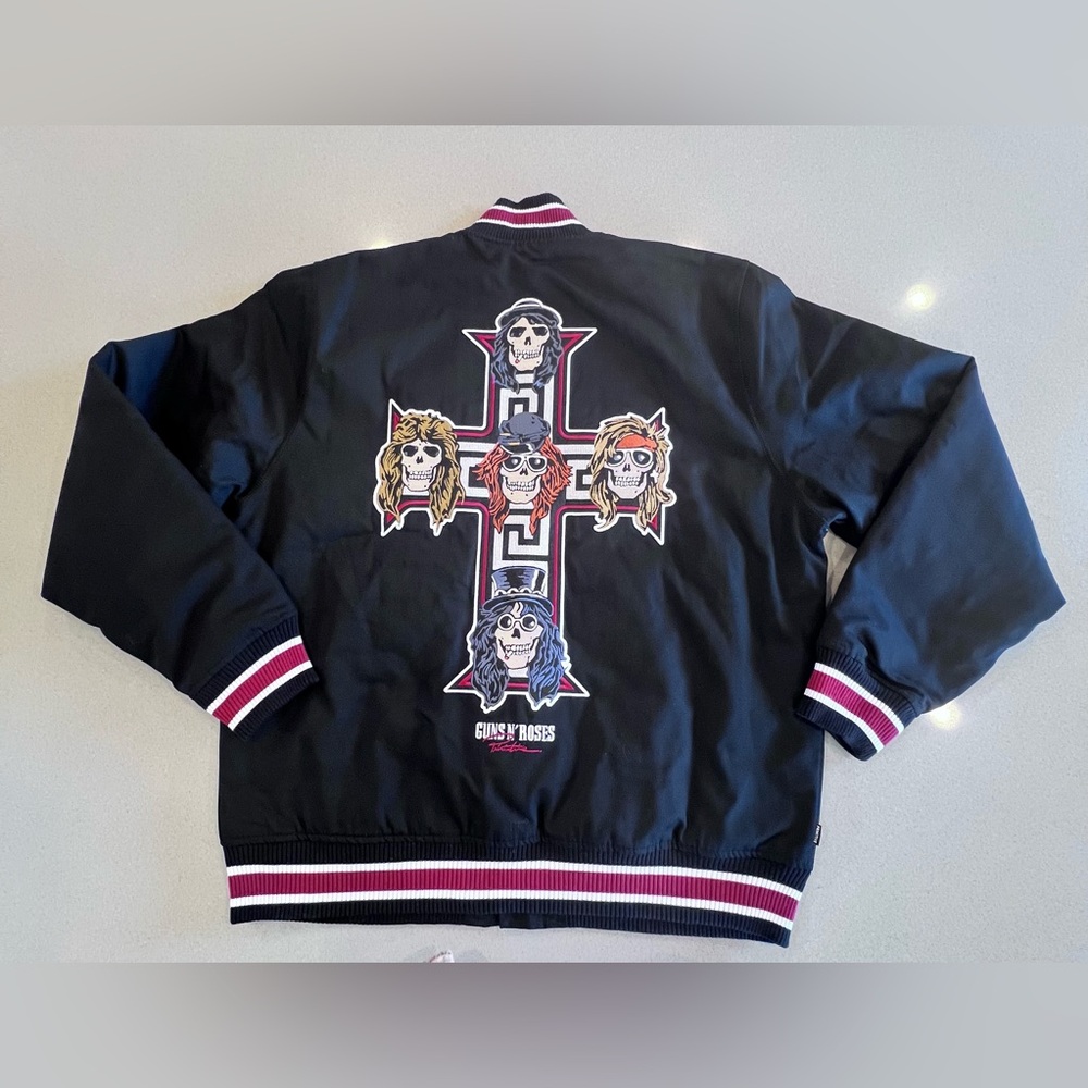 PRIMITIVE X Guns N Roses CROSS VARSITY JACKET SPECIAL EDITION X-LARGE NWT